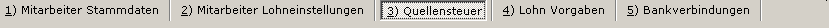 Mitarbeiter Quellensteuer Menu