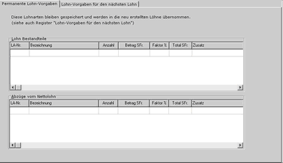 permanente Lohnvorgaben